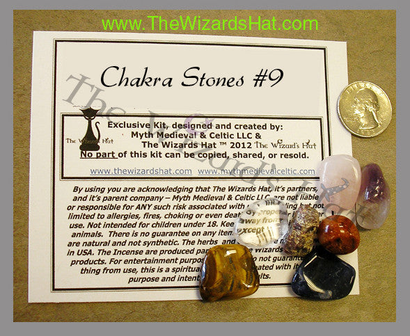 7 Chakra Healing Crystal Stones Set - Natural Gemstone Collection Kit