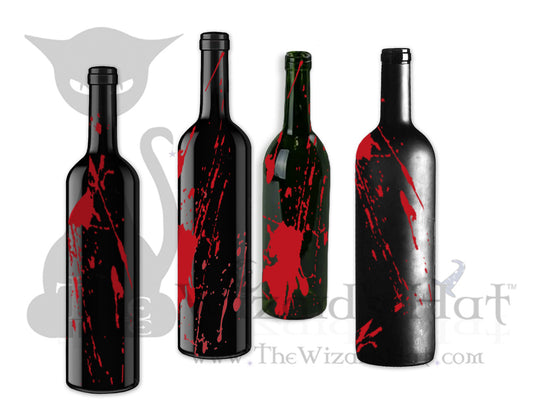 Crime Scene Series Smoking Incense Burner Bottle - Black & Red