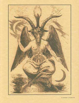 Baphomet Occult Wall Art Poster - High Quality Matte Print