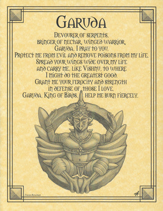 Garuda Mythological Bird Art Print Poster