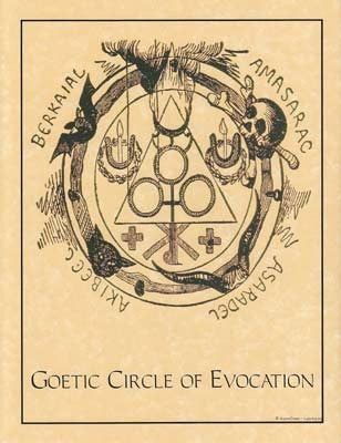 Goetic Circle Occult Ritual Wall Art Poster