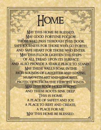 Home Blessing Decorative Wall Art Poster
