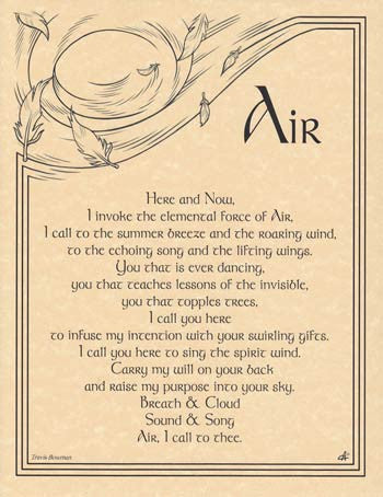 Air Invocation Minimalist Art Print Poster