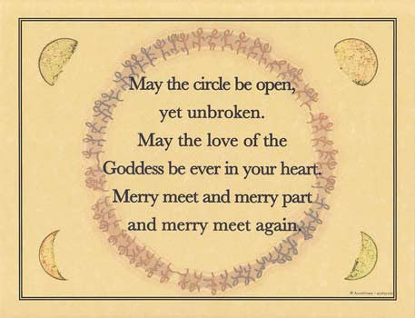 May The Circle Be Open Yet Unbroken Inspirational Wall Art Poster