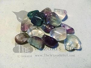 1 Piece Natural Tumbled Fluorite Crystal Gemstone