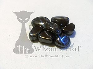 Natural Hematite Magnetic Tumbled Stone Crystal - Single Piece