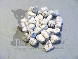1 Piece Natural Tumbled Howlite Gemstone
