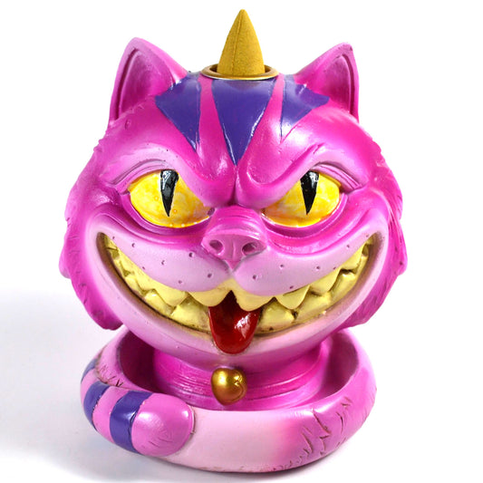 5" Cheshire Cat backflow incense burner