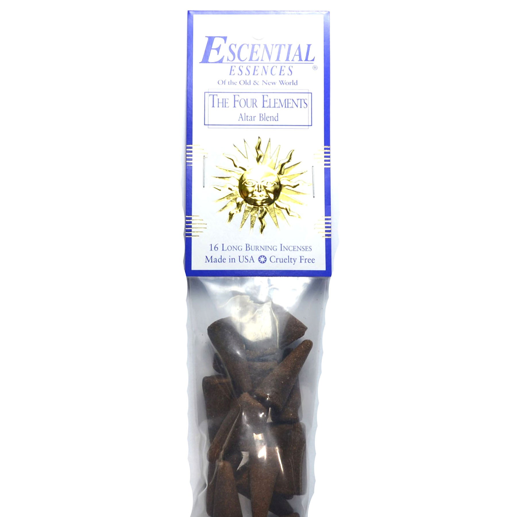 16/pk Four Elements escential essences incense cones