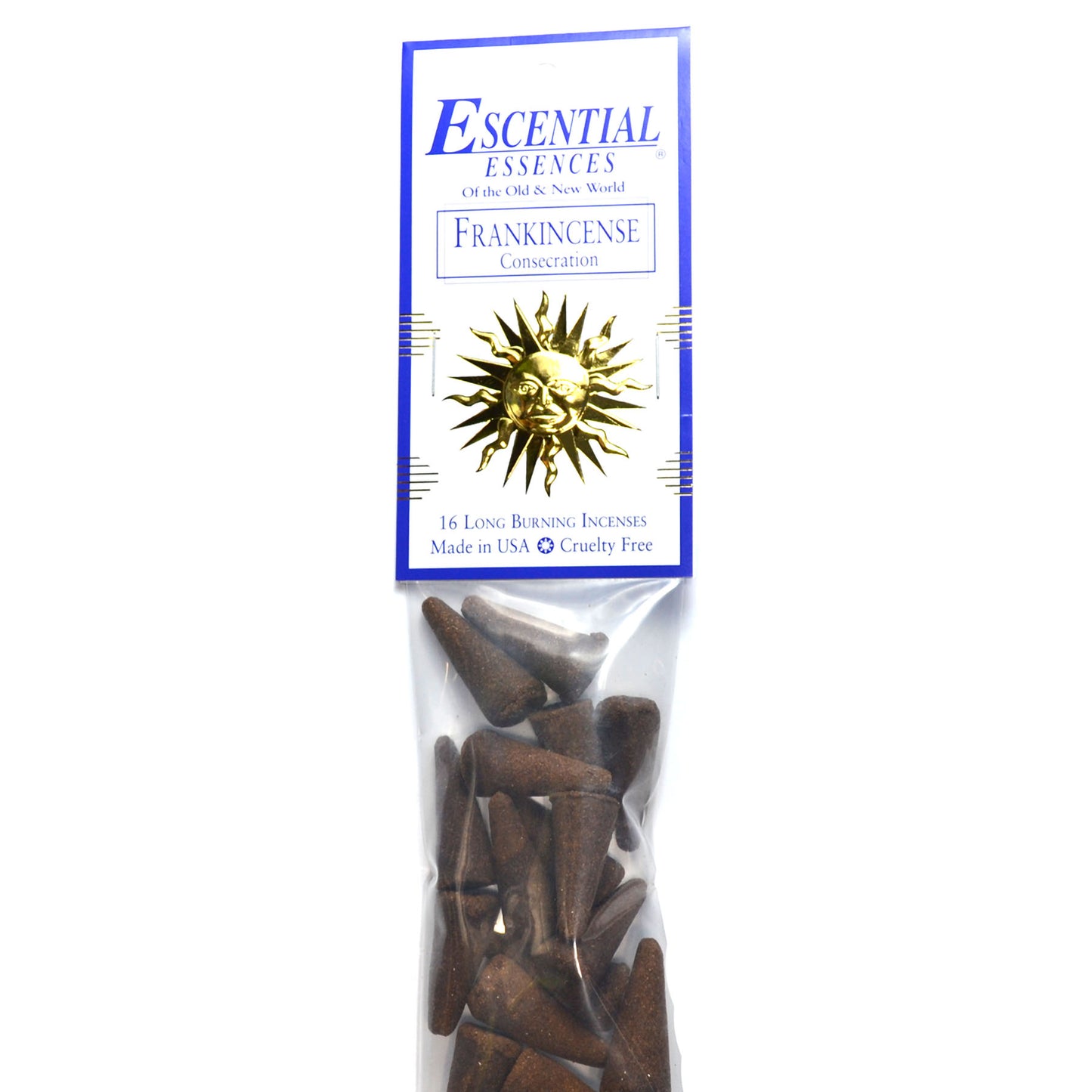 16/pk Frankincense escential essences incense cones