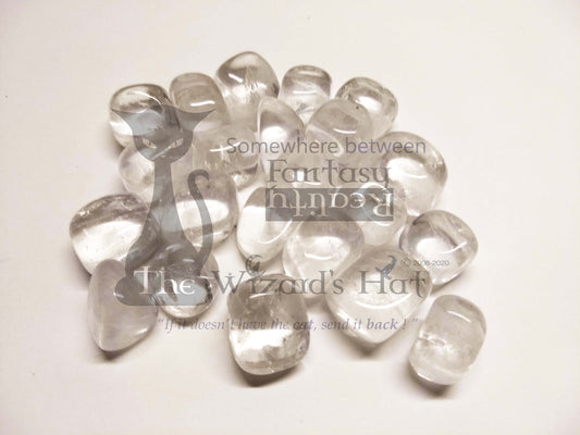 Small Natural Clear Quartz Tumbled Crystal Stone