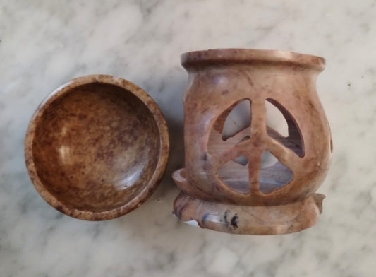 Hand-Carved Natural Soapstone Essential Oil Diffuser