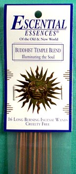 16/pk Buddhist Temple escential essences incense sticks