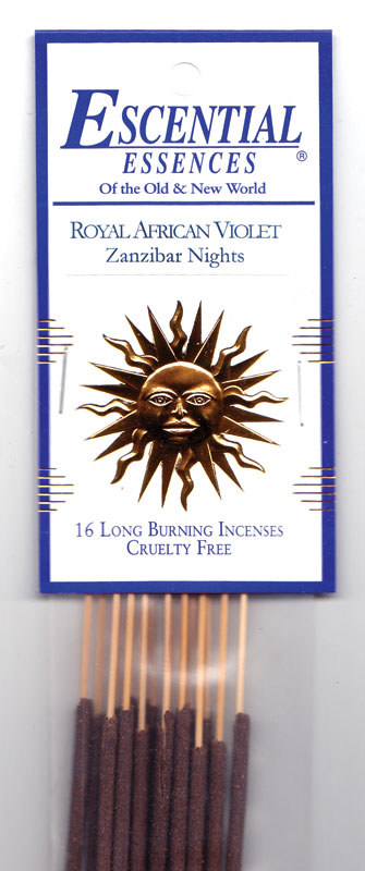 16/pk Royal African Violet escential essences incense sticks