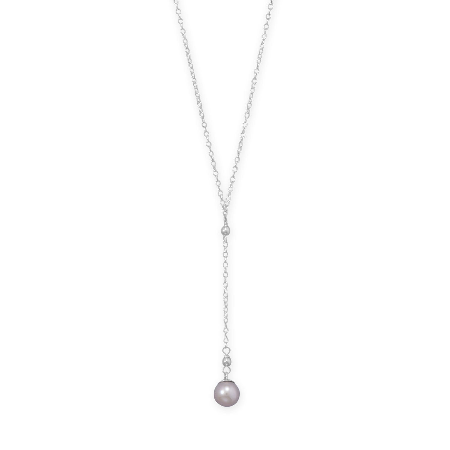 7.5mm Natural Color Cultured Freshwater Pearl Drop Necklace