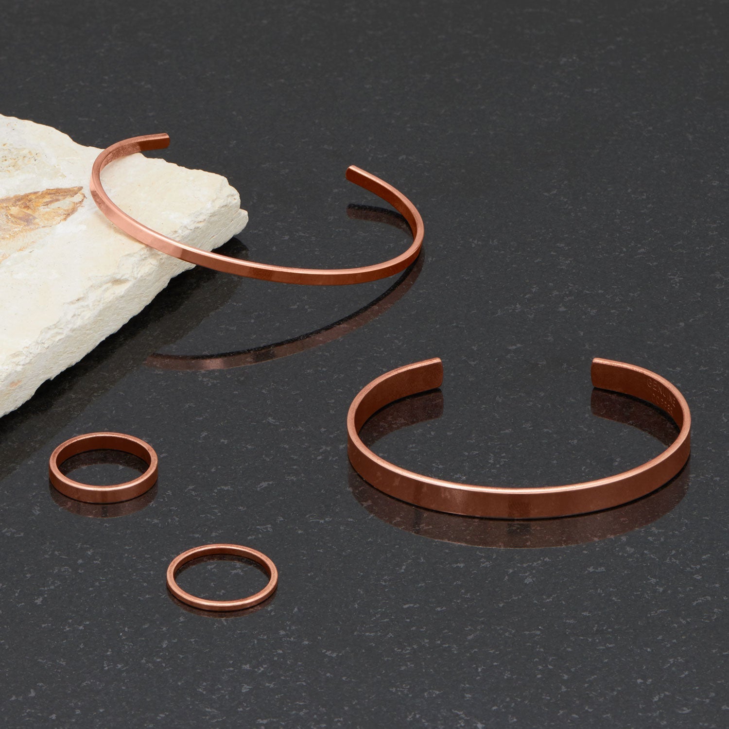 6.3mm Smooth Solid Copper Cuff Bracelet