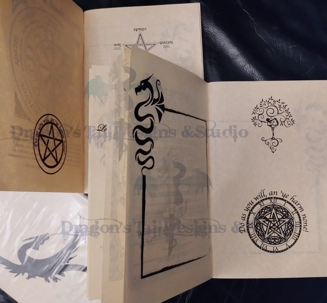 Triple Goddess Grimoire, Book of Shadows, and Ritual Spellbook