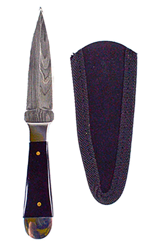 6 1/2" Hand-Forged Damascus Steel Bosom Athame Ritual Dagger