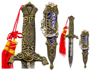 Hand-Carved Eastern Dragon Ceremonial Athame Dagger