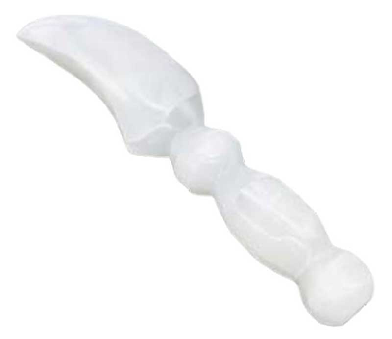 10-Inch Hand-Carved Selenite Crystal Athame for Ritual and Energy Cleansing