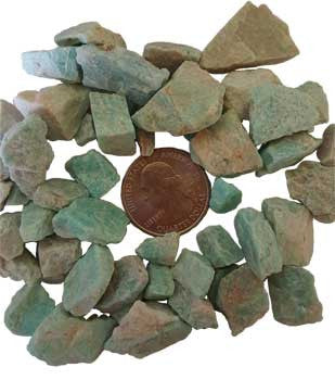 Natural Raw Amazonite Crystal Stone - Untumbled Gemstone Specimen