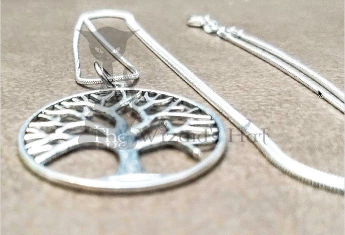 Tree of Life 3-Piece Jewelry and Accessory Set in Silver Tone: Necklace, Earrings, and Keychain