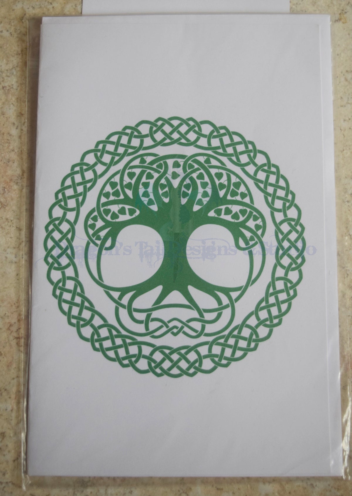 Tree of Life - design #2  Handcrafted All Occasion Greeting Card