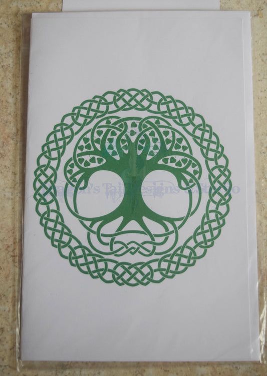 Tree of Life - design #2  Handcrafted All Occasion Greeting Card