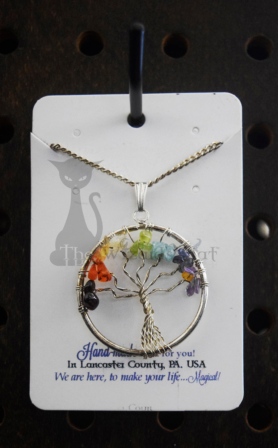 Yggdrasil Tree of Life 7 Chakra Necklace Necklace