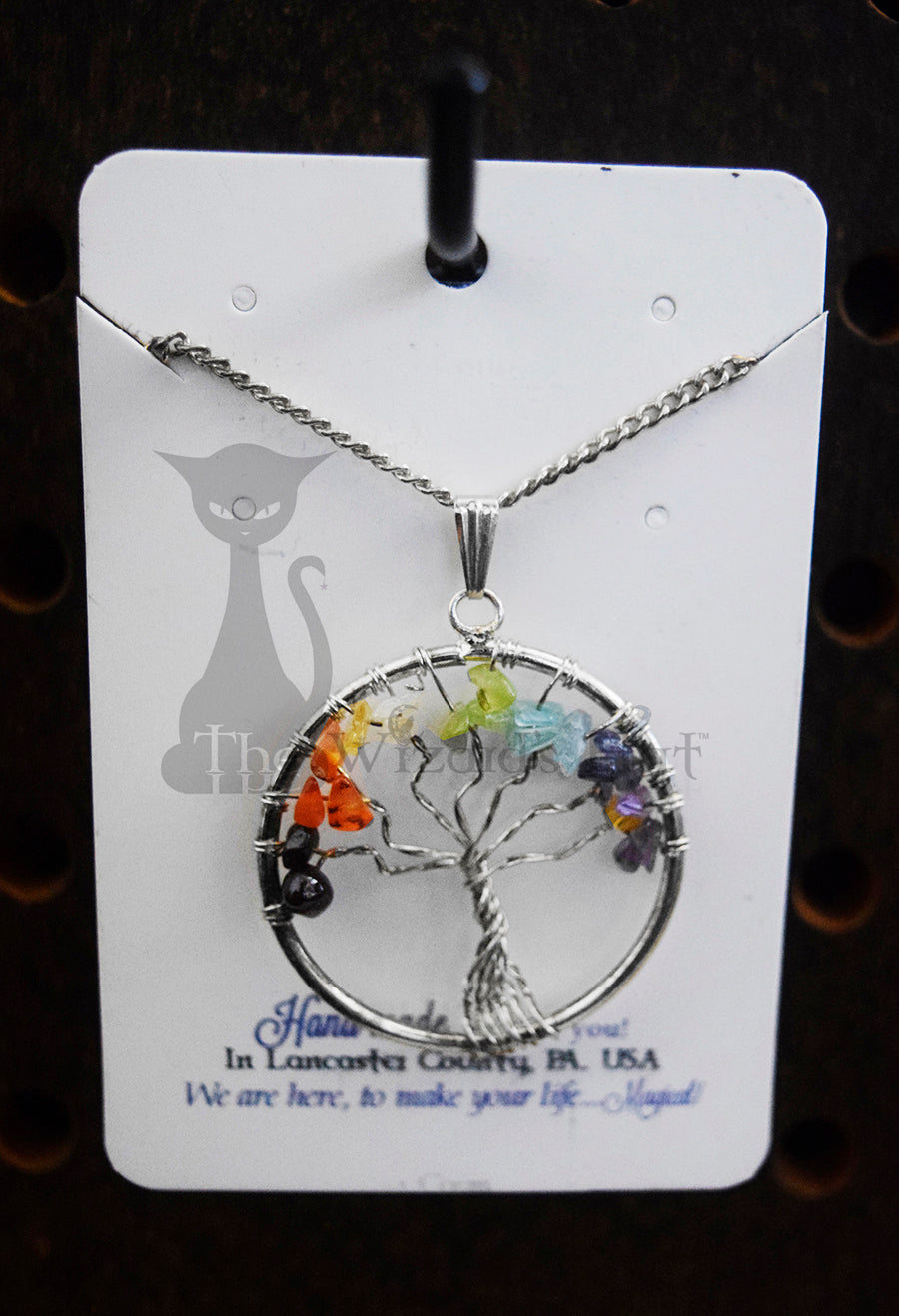 Yggdrasil Tree of Life 7 Chakra Necklace Necklace