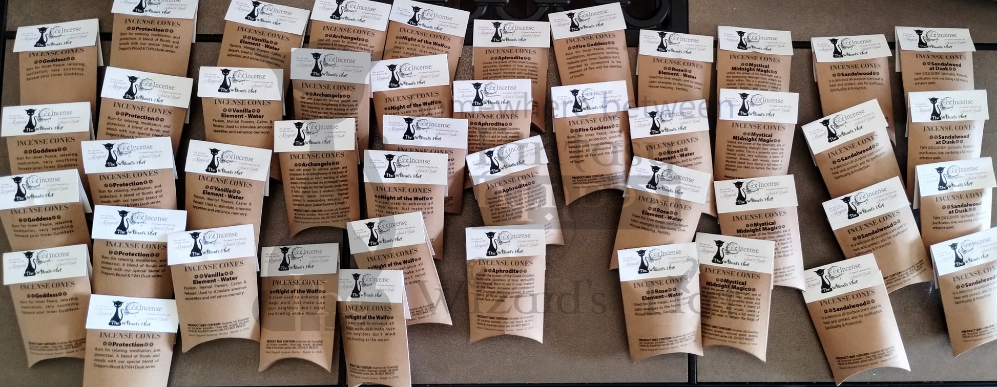 The Wizards Hat Incense cone packs