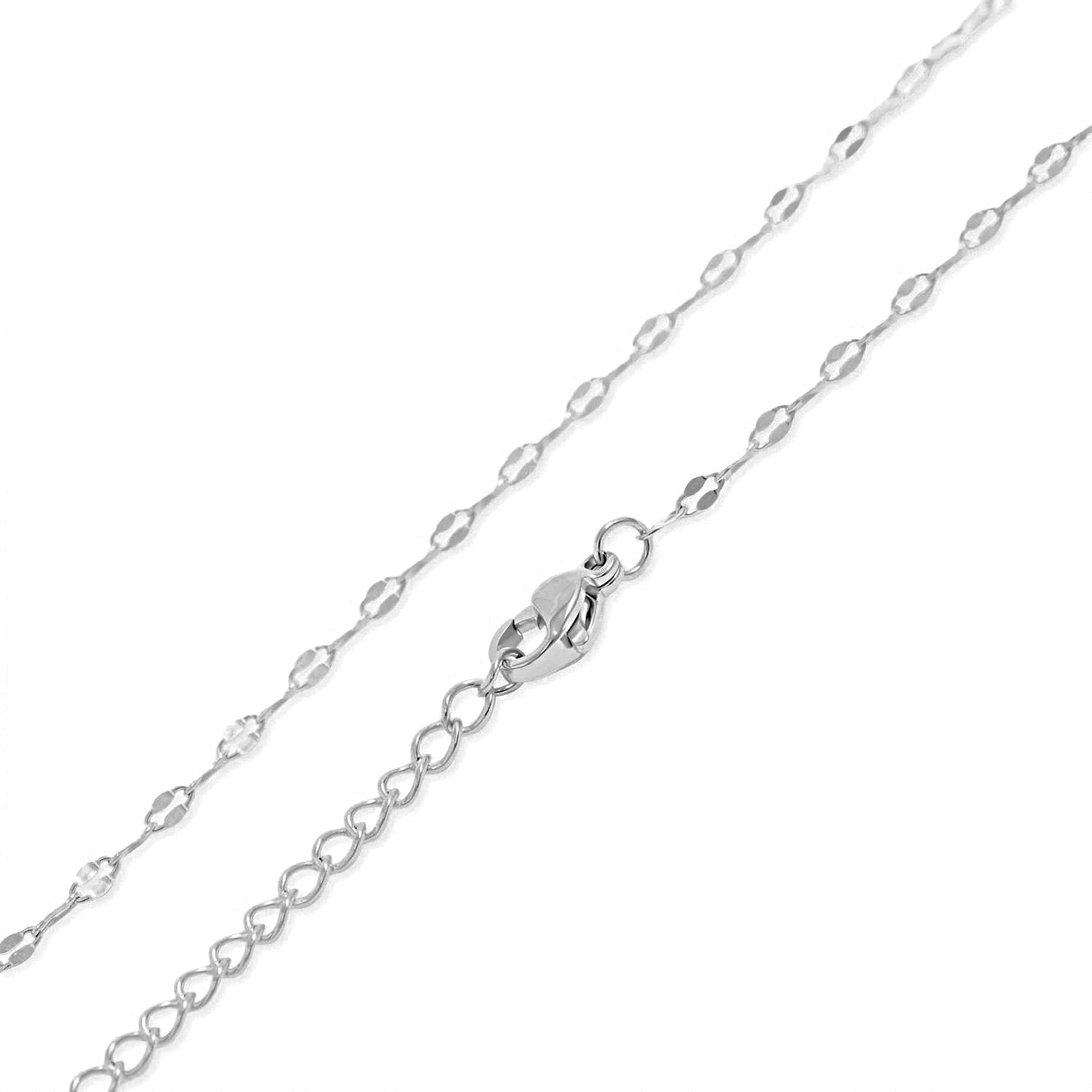 15" Stainless Steel Coffee Chain Y-Drop Necklace