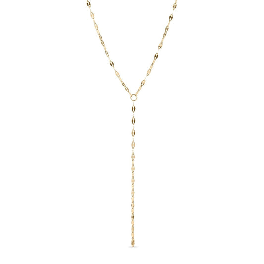 15" 18 Karat Gold PVD Stainless Steel Coffee Chain Y-Drop Necklace