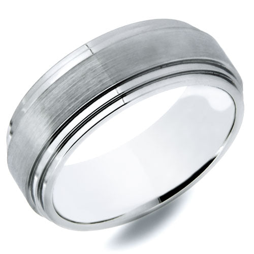 Handcrafted Cobalt Blue Men's Wedding Band - WRCB0022