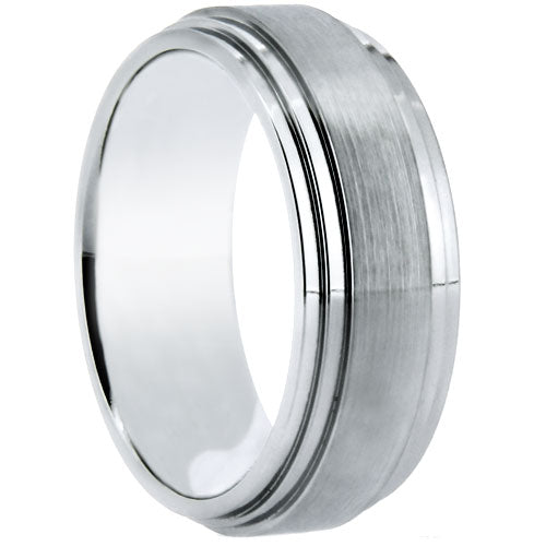 Handcrafted Cobalt Blue Men's Wedding Band - WRCB0022