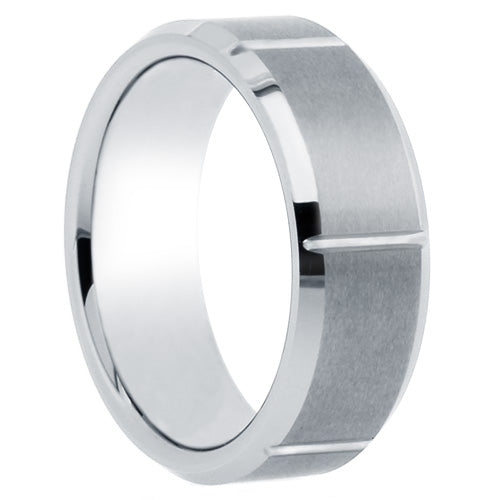 Handcrafted Cobalt Blue Men's Wedding Band - WRCB0043