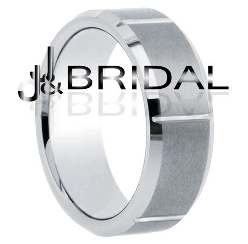 WILD GIRAFFE Cobalt Wedding Band with Modern Matte Finish