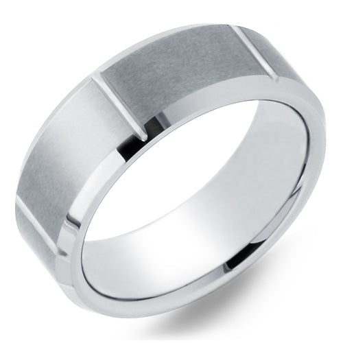 Handcrafted Cobalt Blue Men's Wedding Band - WRCB0043