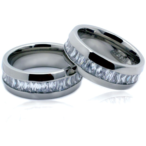 Premium Brushed Titanium Comfort Fit Wedding Band - WRT9009