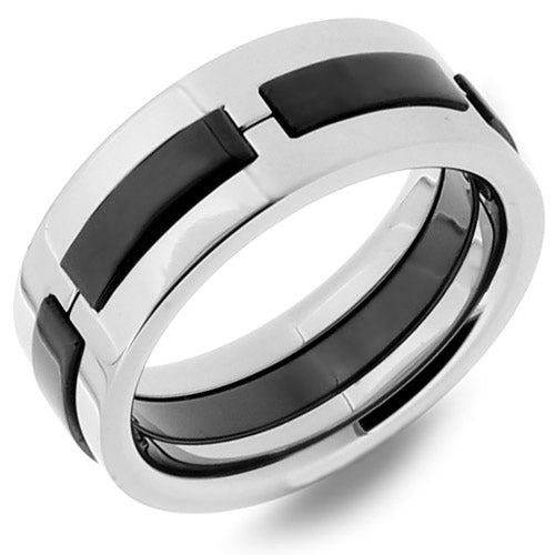 Premium Brushed Titanium Comfort Fit Wedding Band - WRT9011