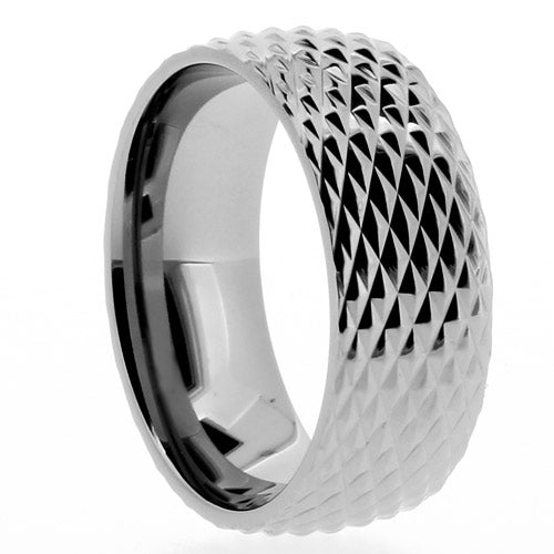 Premium Brushed Titanium Comfort Fit Wedding Band - WRT9016