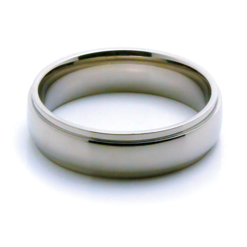 Brushed Titanium Comfort Fit Wedding Band - WRT9212