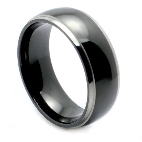Premium Brushed Titanium Comfort Fit Wedding Band - WRT9218