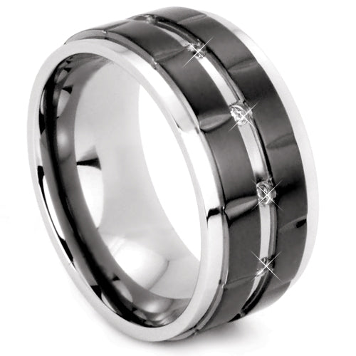 Premium Brushed Titanium Comfort Fit Wedding Band - WRT9222