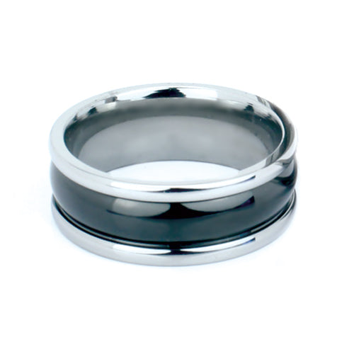 Premium Brushed Titanium Comfort Fit Wedding Band - WRT9227