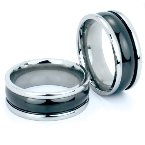 Premium Brushed Titanium Comfort Fit Wedding Band - WRT9227