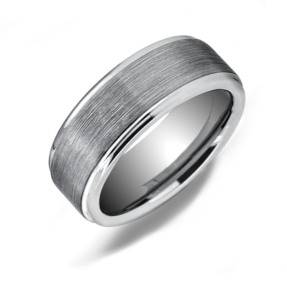 Classic Brushed Tungsten Carbide Wedding Band - WRTG0005