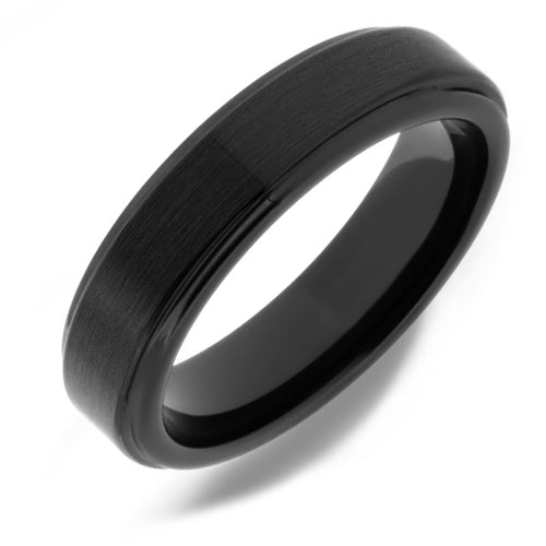 Classic Brushed Tungsten Carbide Wedding Band - WRTG0006A