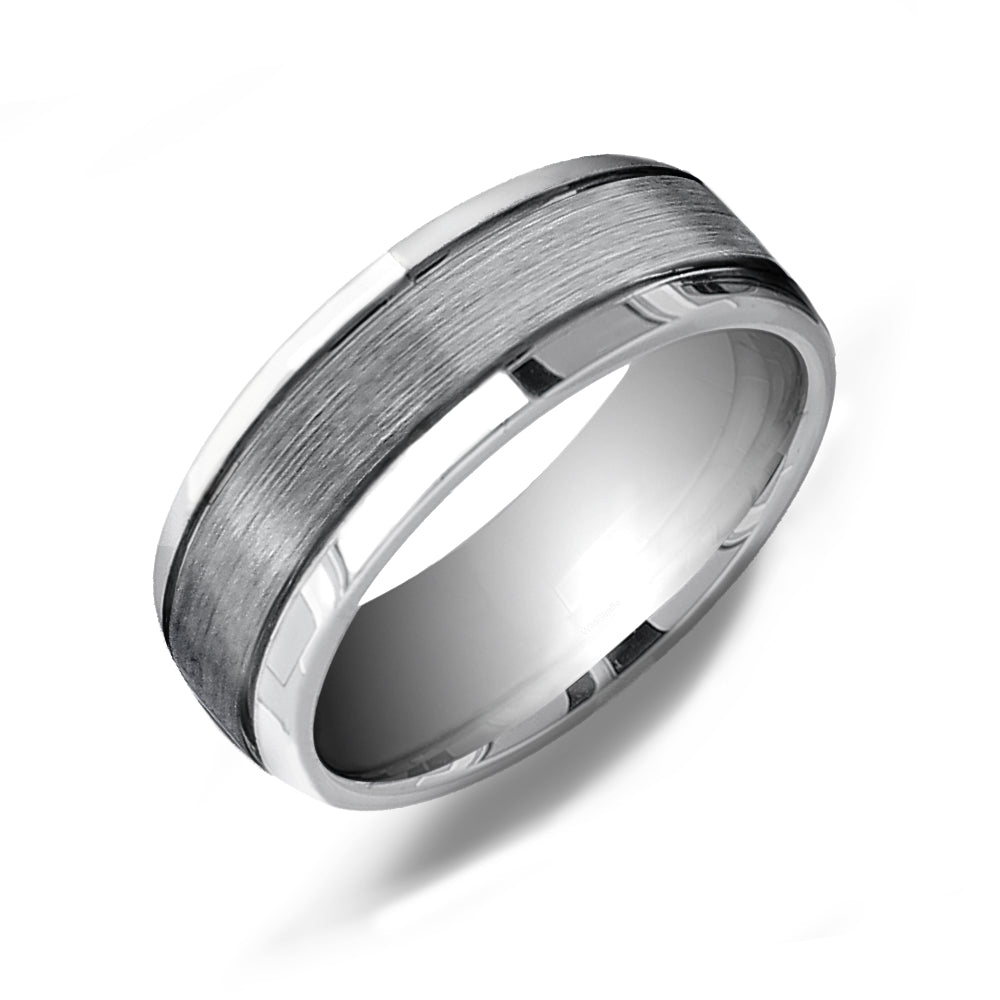 Classic Brushed Tungsten Carbide Wedding Band - WRTG0007