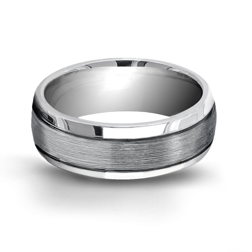 Classic Brushed Tungsten Carbide Wedding Band - WRTG0007